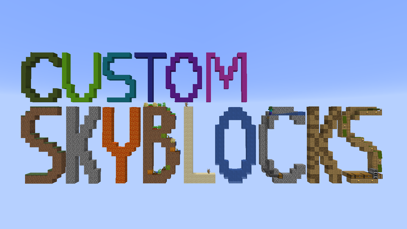 Télécharger Custom SkyBlocks pour Minecraft 1.14.4